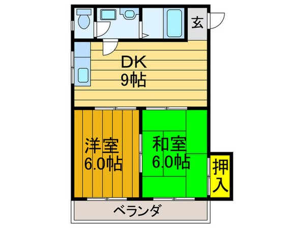 ハイネス楠葉の物件間取画像